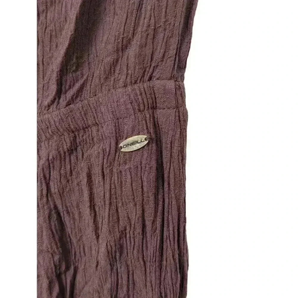 O'NEILL Womens Dark Mauve Sleeveless Jumpsuit Romper Ties in the Back Size M - Picture 9 of 11